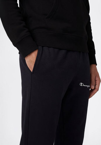Pantaloni Champion Straight Hem Pants French Terry Uomo Nero 221803-KK001