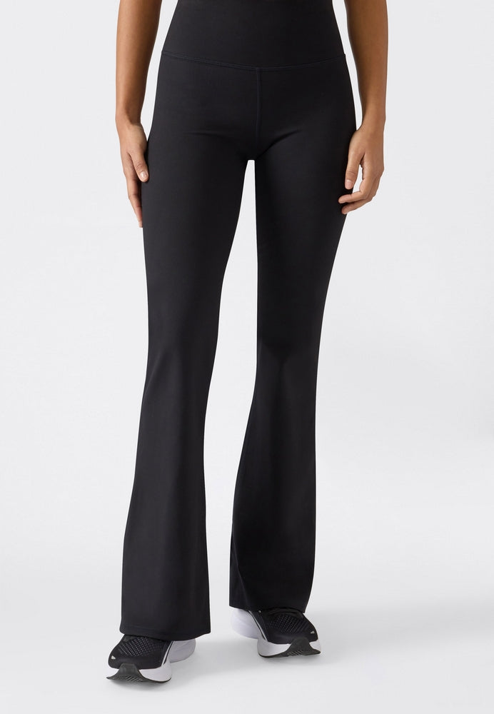 Champion Flare Leggings Donna Nero - Pantaloni a Zampa | 118359-KK001