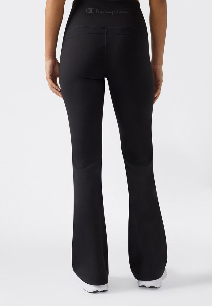 Champion Flare Leggings Donna Nero - Pantaloni a Zampa | 118359-KK001