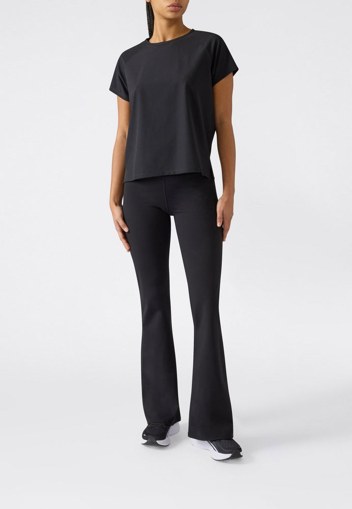 Champion Flare Leggings Donna Nero - Pantaloni a Zampa | 118359-KK001