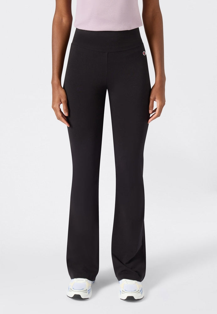 Champion Flare Leggings Donna Nero - Pantaloni a Zampa | 117559-KK001