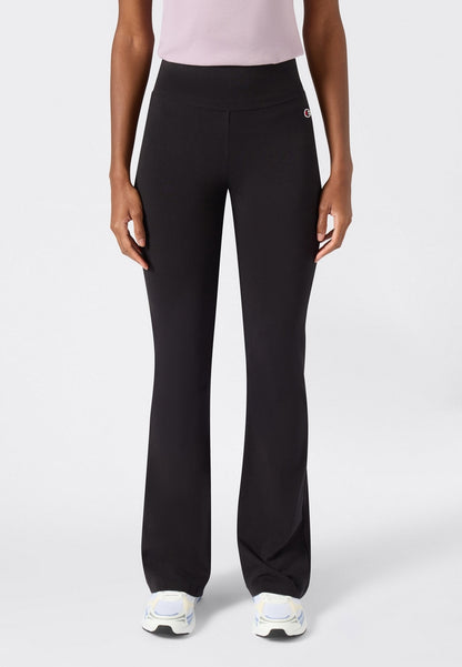 Champion Flare Leggings Donna Nero - Pantaloni a Zampa | 117559-KK001