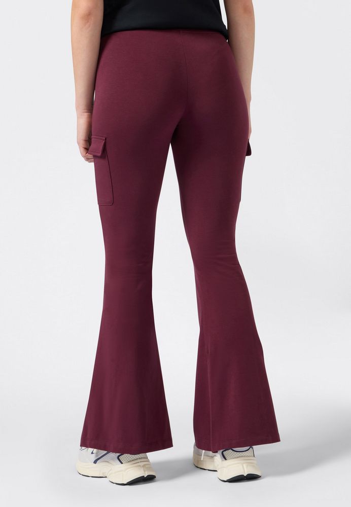 Champion Flare Cargo Leggings Donna Bordeaux - 118004-RS522