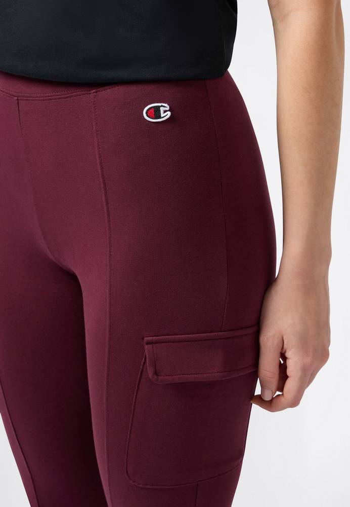 Champion Flare Cargo Leggings Donna Bordeaux - 118004-RS522