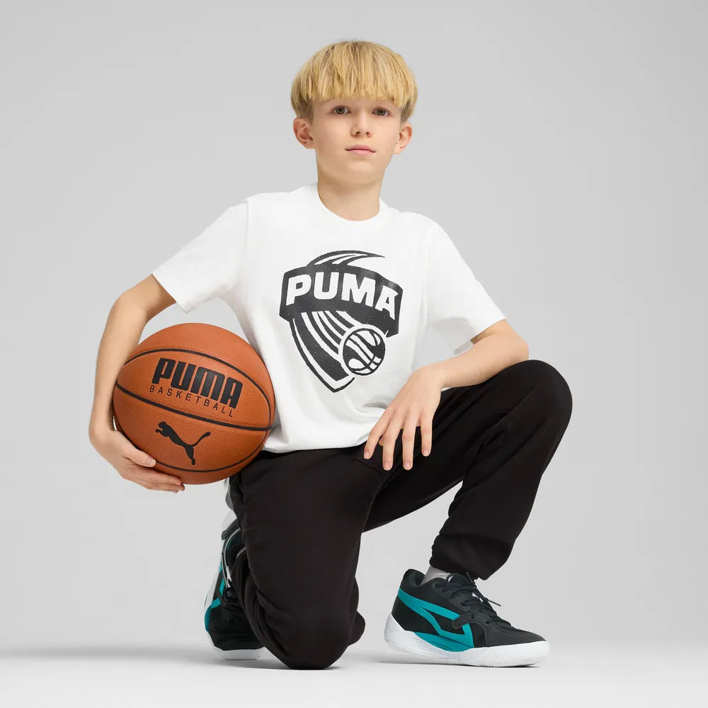 T-shirt Puma Basketball Posterize Tee Bianco