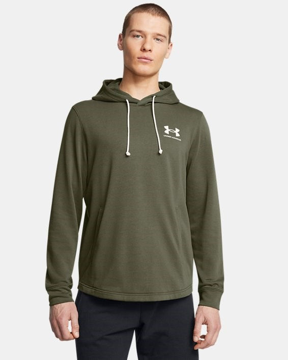 Felpa Under Armour UA Rival Terry LC HD Verde Militare - 1370401-390