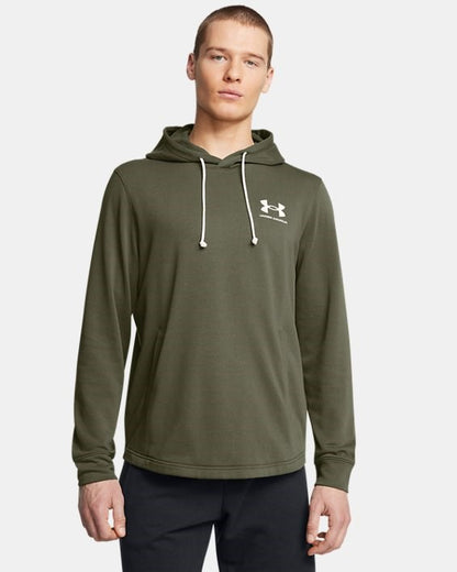 Felpa Under Armour UA Rival Terry LC HD Verde Militare - 1370401-390