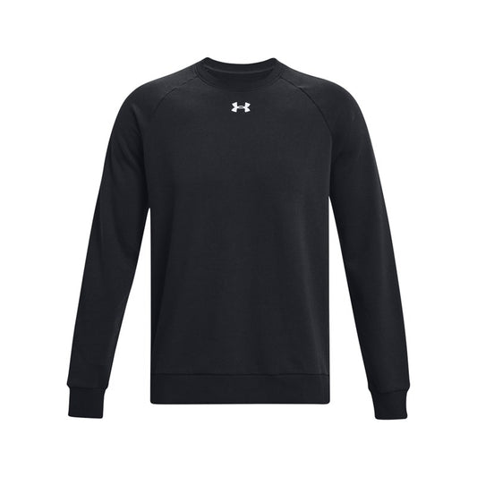Felpa Under Armour UA Rival Fleece Crew Uomo Nero - 1379755-1