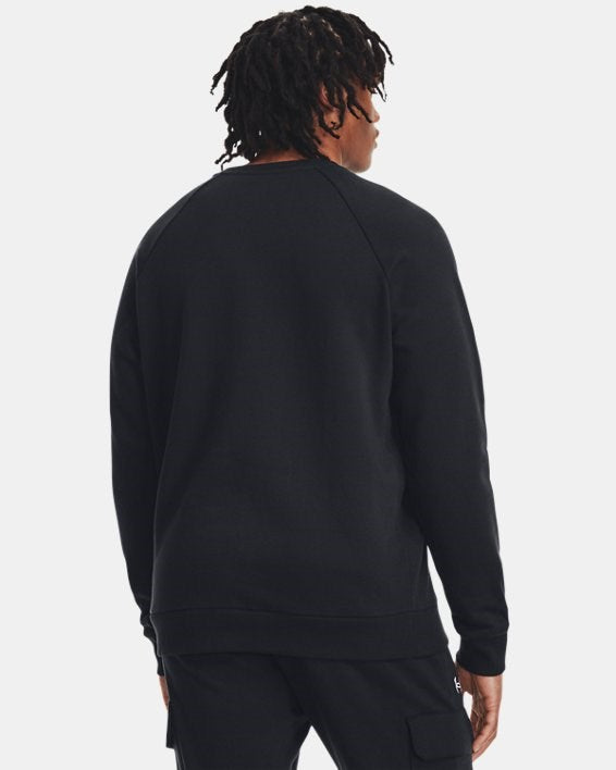 Felpa Under Armour UA Rival Fleece Crew Uomo Nero - 1379755-1