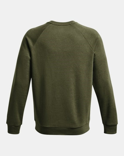 Under Armour UA Rival Fleece Crew Uomo Verde - 1379755-390