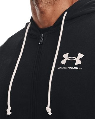 Felpa Under Armour UA Rival Terry LC FZ Uomo Nero - 1370409-1