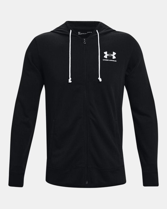 Felpa Under Armour UA Rival Terry LC FZ Uomo Nero - 1370409-1