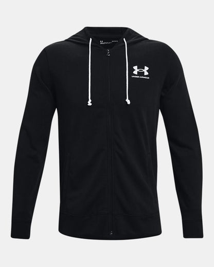 Felpa Under Armour UA Rival Terry LC FZ Uomo Nero - 1370409-1