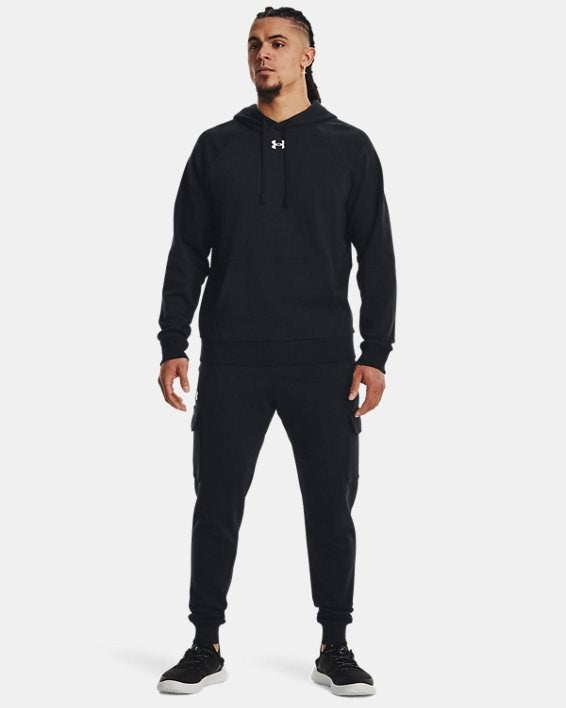Under Armour UA Rival Fleece Cargo Jogger Uomo Nero - 1382134-001