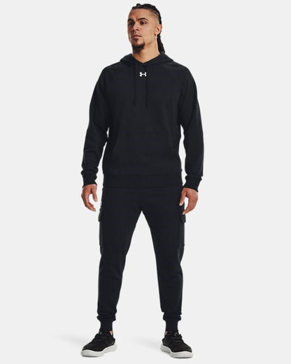 Under Armour UA Rival Fleece Cargo Jogger Uomo Nero - 1382134-001
