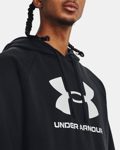 Felpa Under Armour UA Rival Fleece Big Logo HD Nero - 1379758-1