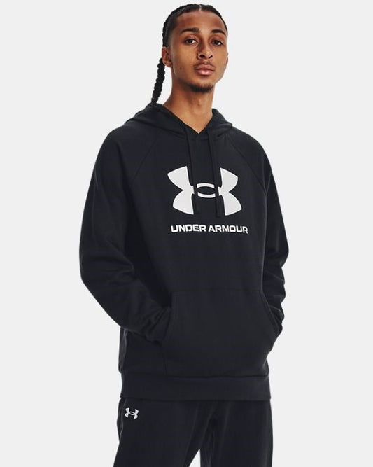 Felpa Under Armour UA Rival Fleece Big Logo HD Nero - 1379758-1