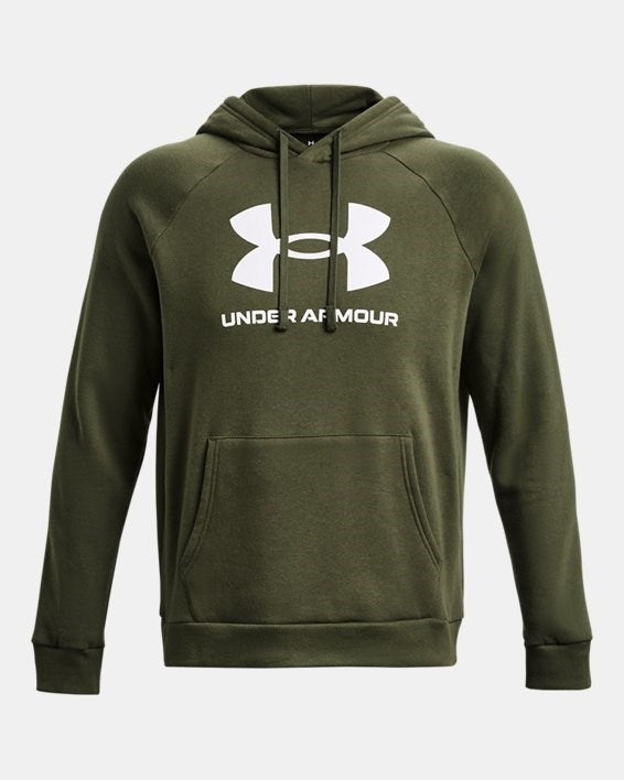 Felpa Under Armour UA Rival Fleece Big Logo HD Verde - 1379758-390