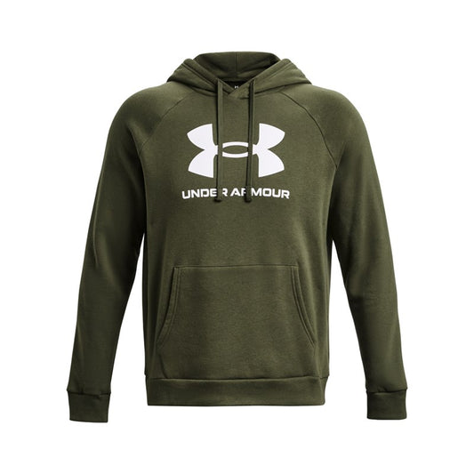 Felpa Under Armour UA Rival Fleece Big Logo HD Verde - 1379758-390