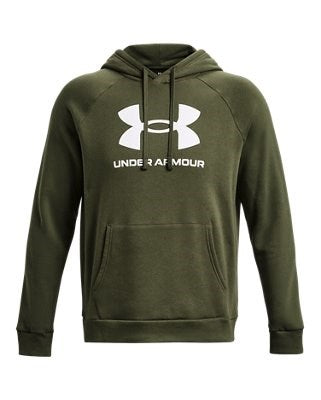 Felpa Under Armour UA Rival Fleece Big Logo HD Verde - 1379758-390
