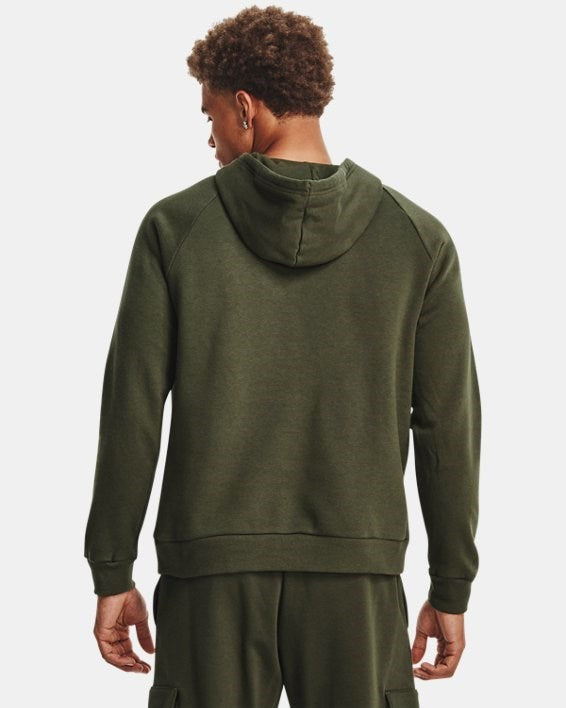 Felpa Under Armour UA Rival Fleece Big Logo HD Verde - 1379758-390