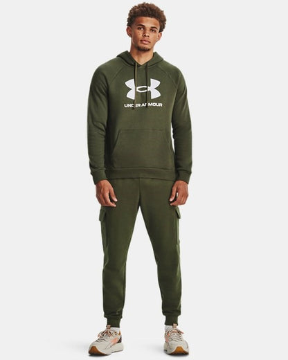 Felpa Under Armour UA Rival Fleece Big Logo HD Verde - 1379758-390