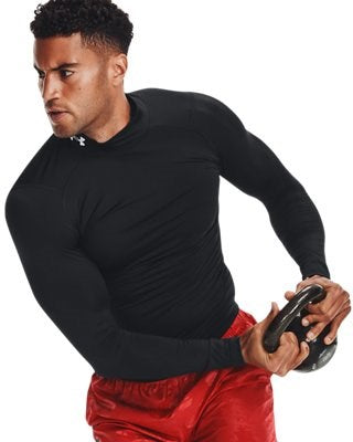 Under Armour UA HG Armour Comp Mock LS Nero - 1369606-1