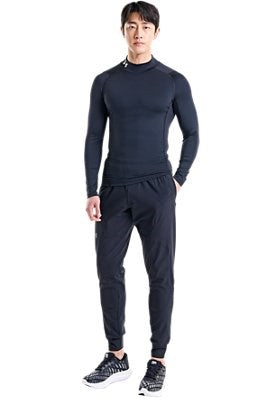 Under Armour UA HG Armour Comp Mock LS Nero - 1369606-1