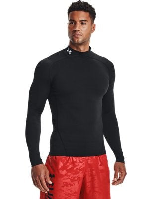 Under Armour UA HG Armour Comp Mock LS Nero - 1369606-1