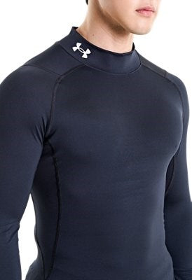 Under Armour UA HG Armour Comp Mock LS Nero - 1369606-1