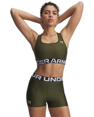 Under Armour UA HG Authentics Mid Branded Bra Verde - 1383544-308