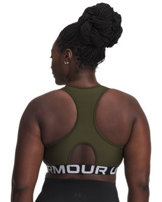 Under Armour UA HG Authentics Mid Branded Bra Verde - 1383544-308