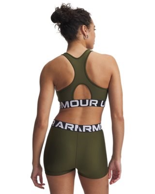Under Armour UA HG Authentics Mid Branded Bra Verde - 1383544-308