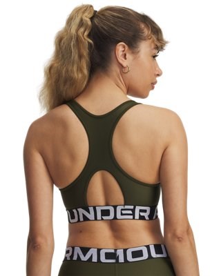 Under Armour UA HG Authentics Mid Branded Bra Verde - 1383544-308