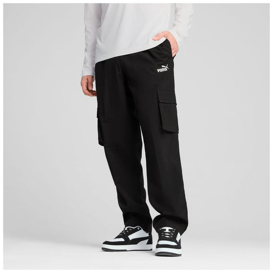 Pantaloni Puma ESS Woven Cargo Pants Uomo Nero - 682663-01