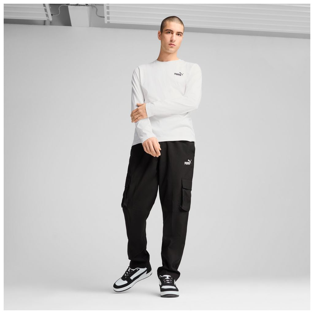 Pantaloni Puma ESS Woven Cargo Pants Uomo Nero - 682663-01