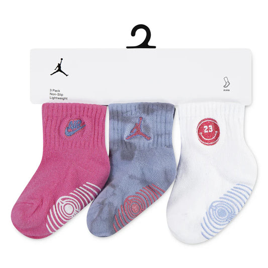 Set 3 Paia Calzini Antiscivolo Jordan Infant Blu - NJ0776-U8K