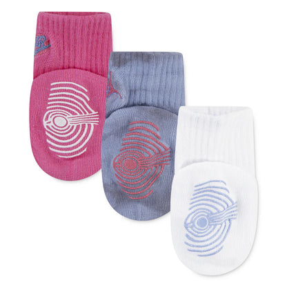 Set 3 Paia Calzini Antiscivolo Jordan Infant Blu - NJ0776-U8K