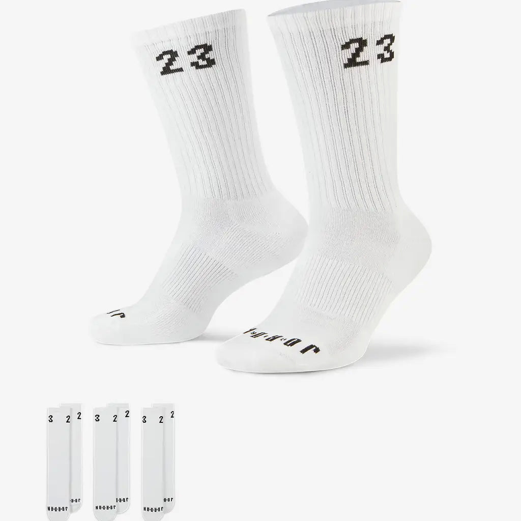 Set 3 Paia Calzini Jordan Everyday Cushioned Bianchi DA5718-100