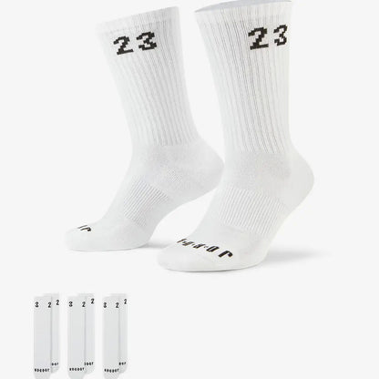 Set 3 Paia Calzini Jordan Everyday Cushioned Bianchi DA5718-100