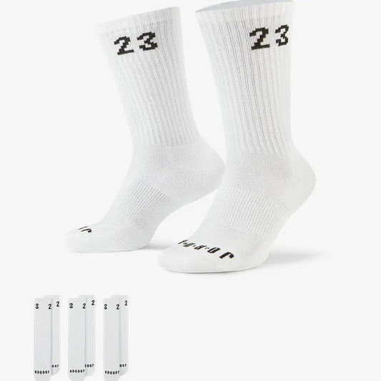 Set 3 Paia Calzini Jordan Everyday Cushioned Bianchi DA5718-100