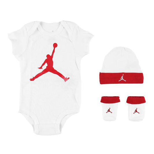 Set Regalo Jordan Infant 3 Pezzi (Body, Cappellino e Scarpette) - MJ0041-RW3
