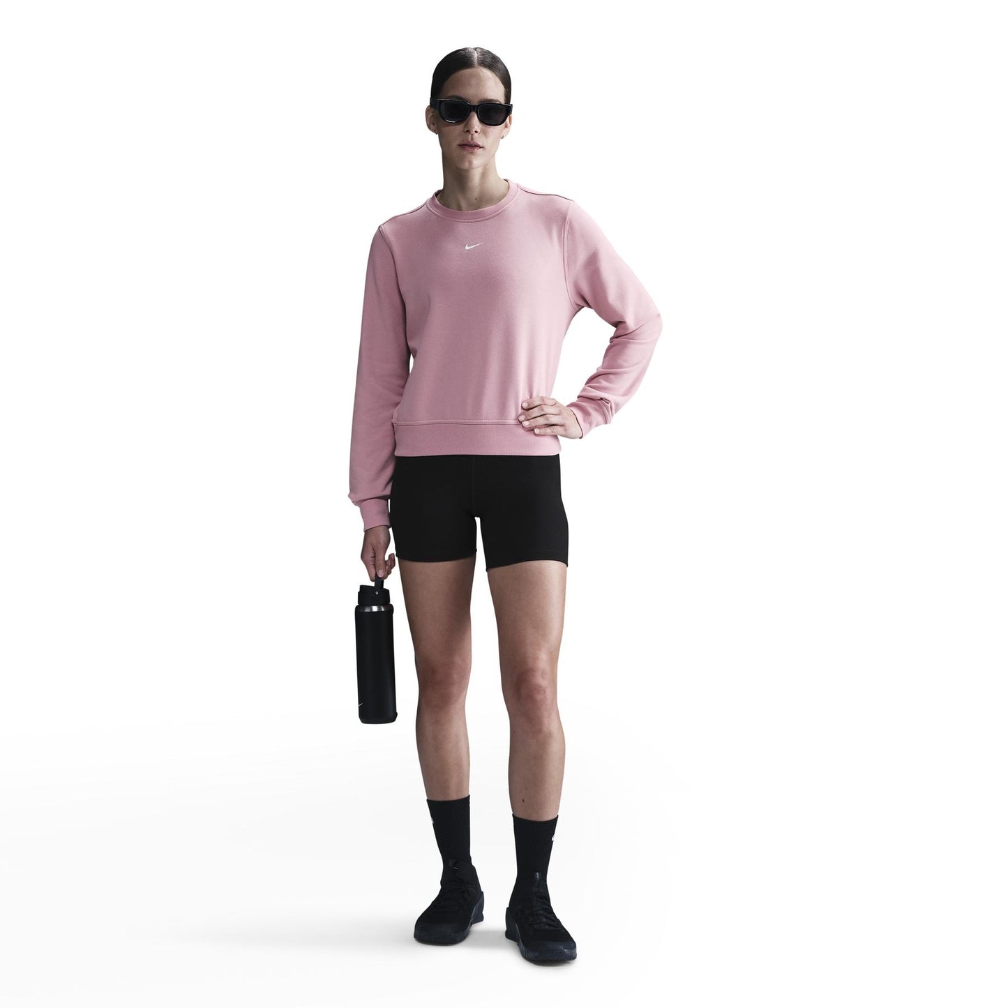 Felpa Nike One Dri-FIT Donna Girocollo Pink Glow - IB1450-699