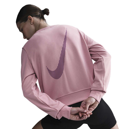 Felpa Nike One Dri-FIT Donna Girocollo Pink Glow - IB1450-699