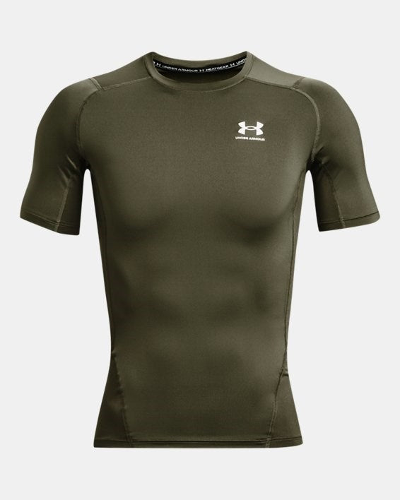Under Armour HG Armour Comp SS - Verde Militare - 1361518-390