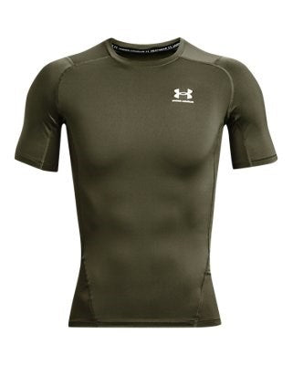 Under Armour HG Armour Comp SS - Verde Militare - 1361518-390