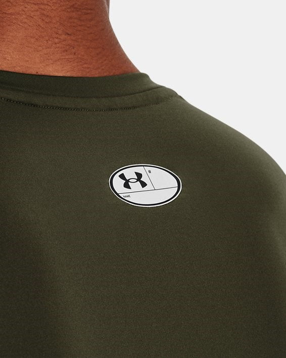 Under Armour HG Armour Comp SS - Verde Militare - 1361518-390