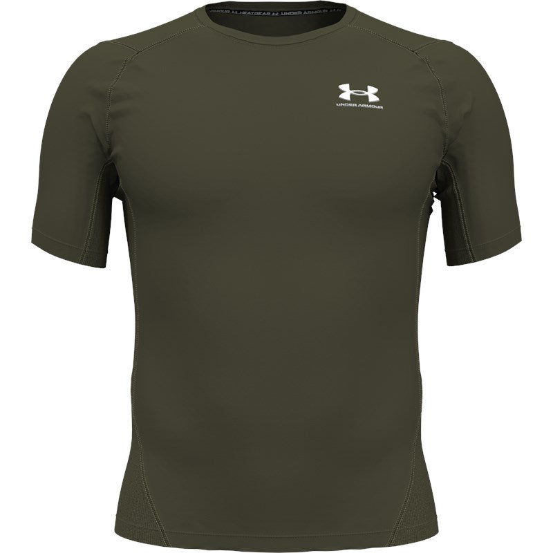 Under Armour HG Armour Comp SS - Verde Militare - 1361518-390