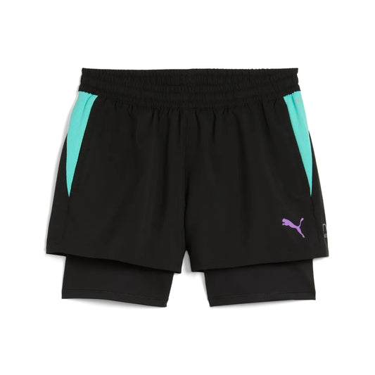 Shorts Puma Individual Padel 2in1 Donna - Nero - 660170-01