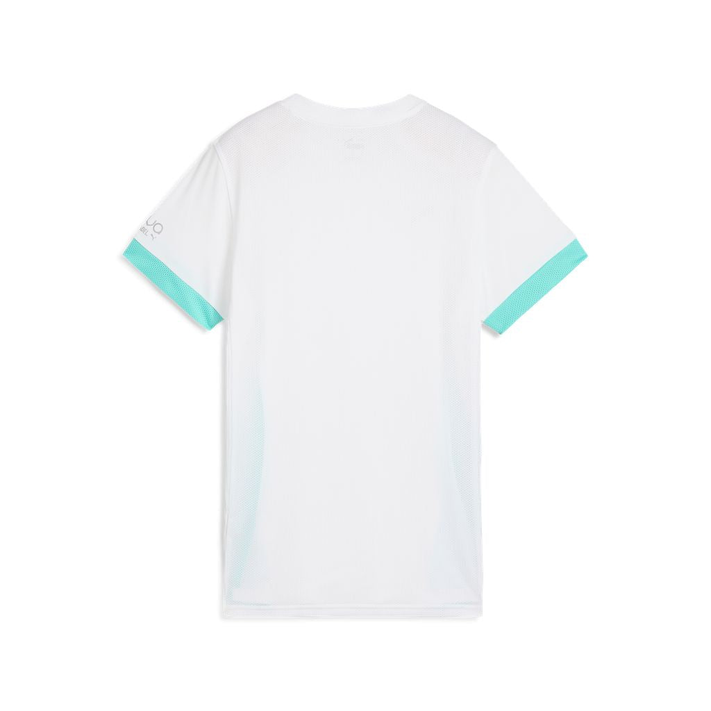 T-shirt Padel Donna Puma Individual Jersey - Bianco/Teal - 660171-30